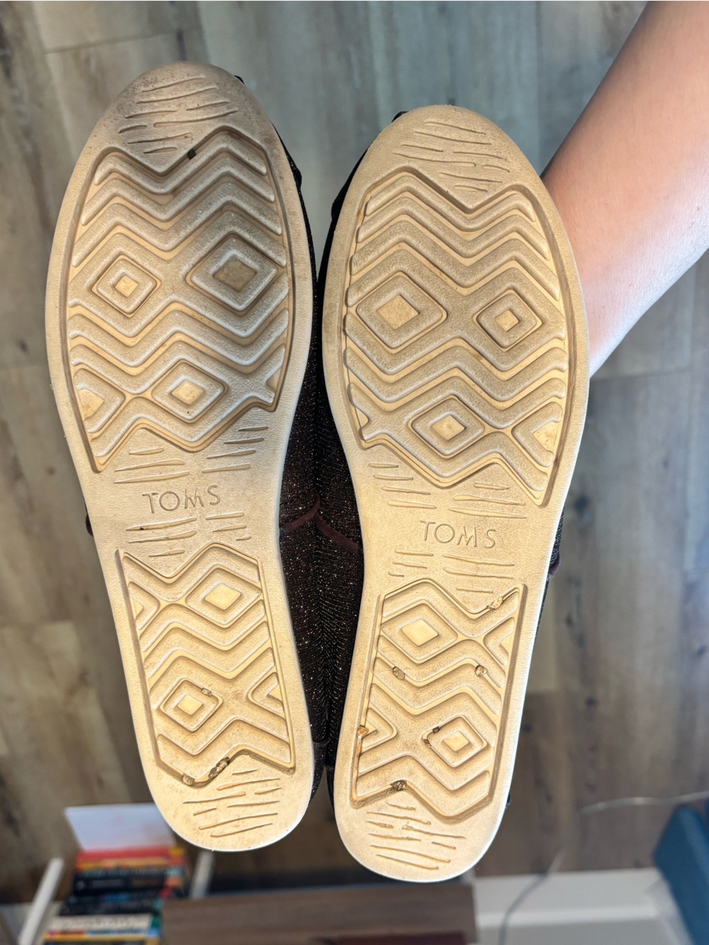 Toms BlackBerry Alpargata Glitter Slip-On - 11 - Picture 4 of 4